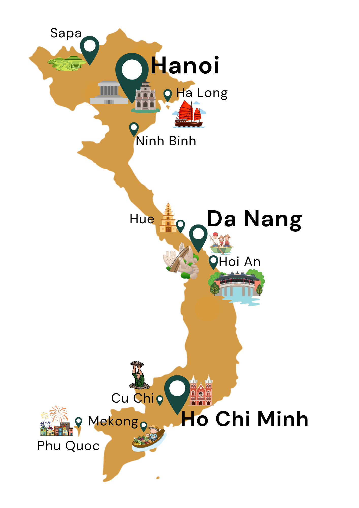 Map of Vietnam
